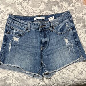 Eunina Distressed Blue Jean Shorts